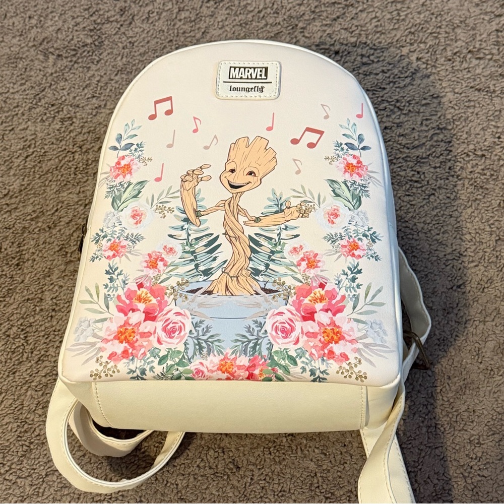 Loungefly Marvel Guardians Of The Galaxy Groot Floral Mini Backpack